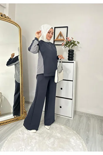 Moda Krash Αθλητικό κιτ - Ριγέ πουκάμισο και σχέδιο συνδυασμού
