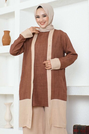 İmajButik Plus Size Bronze Biscuits Triple Set