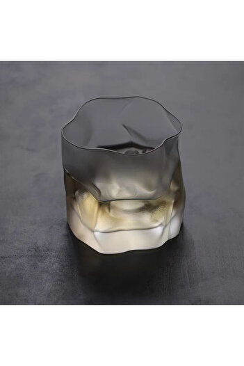 Linan Ware Set of 2 Whiskey/Cocktail Design Glass/Outside Silicone Coated Glass 200 ml