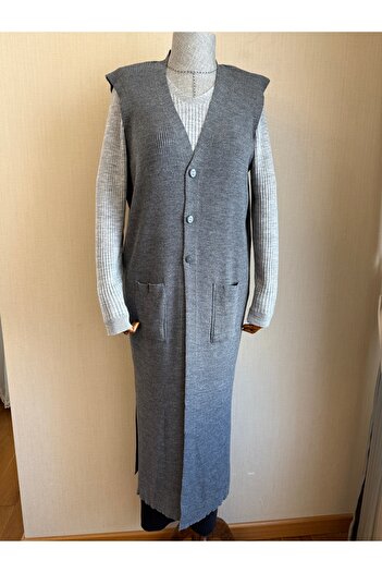 TEK Smoked Knitwear Long Ribbed Tunic Vest