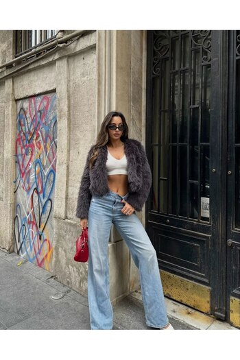 Bak'ap Trend Premium Imported Crop Lined Krk Pile Jacket