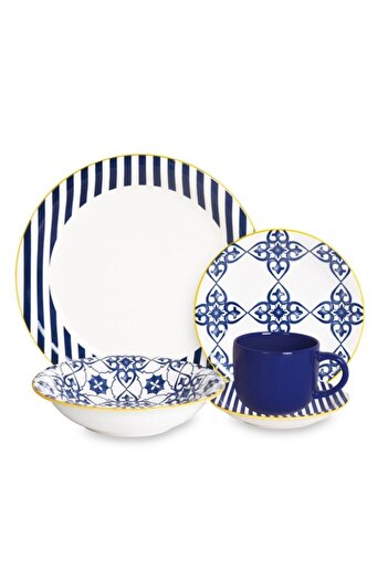 Bien Servi 20-Piece Elegant Design Stoneware Dinner Set 41270012A