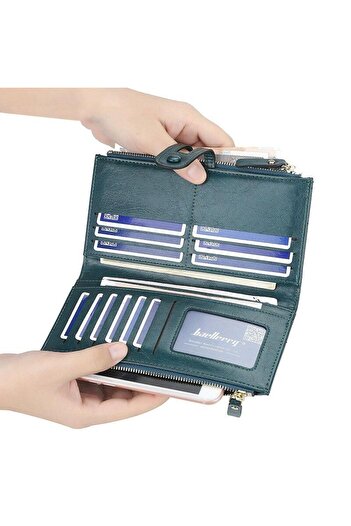 baellerry Italian Premier Green Wallet