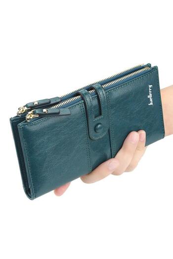 baellerry Italian Premier Green Wallet