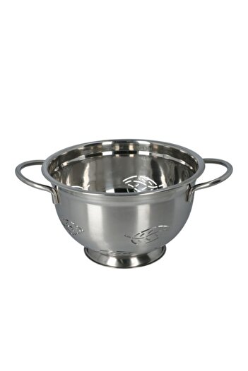 Chef Craft Stainless Steel Rust-Resistant Leaf Design Colander 5quarts