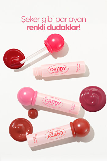 Missha Uzun Süre Kalıcı, Parlak Bitişli, Su Bazlı Tint A'pıeu The Pure Candy Tint (NO.02 STRAWBERRY)