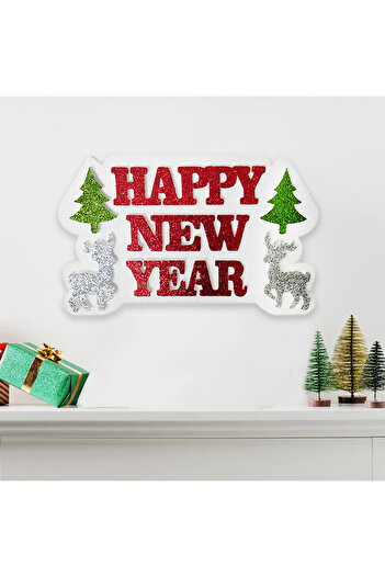 Kika New Year's Styrofoam Ornament - Happy New Year Package 1 Piece