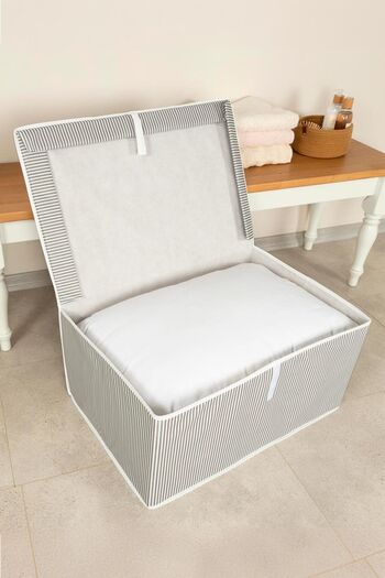 PONÇİK STORE Mega Size 1 Piece Box with Lid 60*40*30* Grey