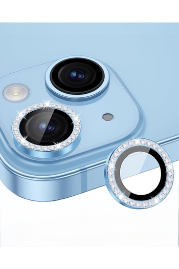 KILIF HOUSE Iphone 14 - 14 Plus Uyumlu Parlak Taşlı Kamera Lens Koruyucu