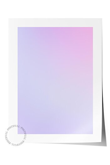 Postifull Frameless Poster, Aura Series No:38 - Purple Aura, Angel Numbers, Colorful Poster