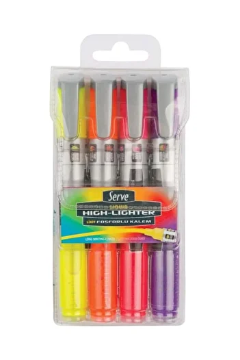 Serve Liquid 4 Color Highlighter Model 1