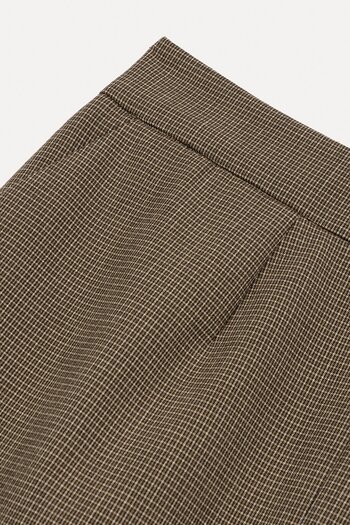 VATKALI Gingham Patterned Slit Pencil Skirt