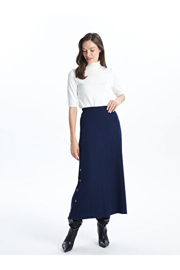 LC Waikiki Lcwk Women's Elastic Waist Patterned Skirt