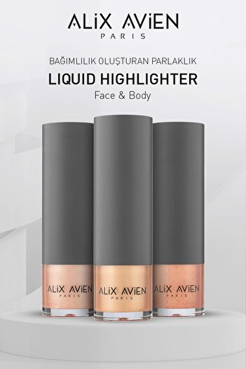 Alix Avien Pembe Işıltılı Likit Aydınlatıcı - Liquid Highlighter 101 Yüz & Vücut İçin - 30 ml