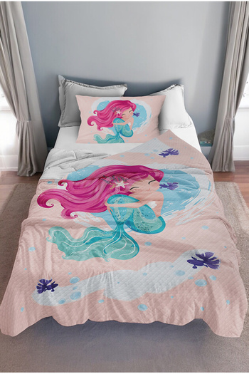 Bebişim Halı Mermaid Single Pique & Bedspread