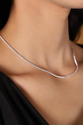 GÜLENLER ALTIN 14 Ayar Altın Choker Suyolu Kolye