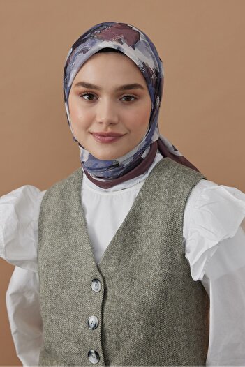 Modakaşmir 110 cm Artistic Pattern Bamboo Scarf
