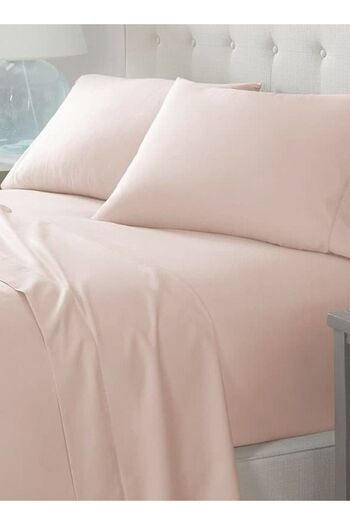 Orange Bed & Bath Stitch | Double Size Cotton Sheet Set, 4 Pieces, 300 Stitches - Pink|pink200 × 189 38 Cm