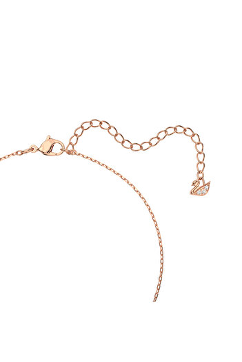 Swarovski Swan Kolye, Kuğu, Pembe, Pembe altın rengi kaplama