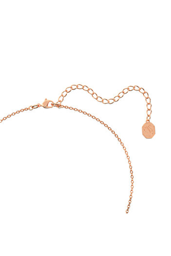 Swarovski Bella V Kolye, Yuvarlak kesim, Pembe, Pembe altın rengi kaplama