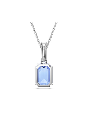 Swarovski Millenia Kolye, Sekizgen Kesim, Mavi, Rodyum Kaplama