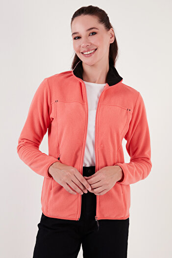 Lela πολικός 5907002   - Ζακέτα Slim Fit Anti-Pilling, Anti-Pilling με τσέπη με φερμουάρ