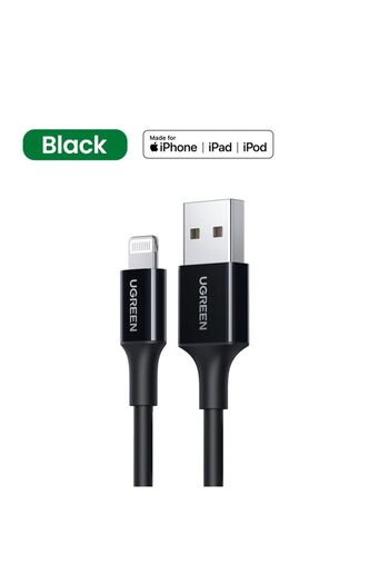 Ugreen Charging and Sync Data Cable USB to Lightning 2m - Black