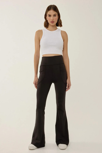 Hiccup High Waist Wide Leg Pocket Leggings