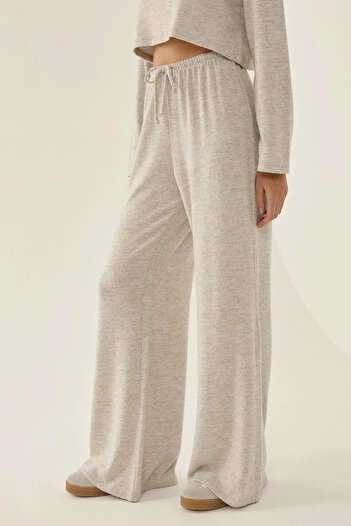 Hiccup Elastic Waist Knitted Trousers