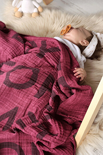 LUCKKA Multi-Purpose Muslin Blanket - 100X110 cm - Ztparçaboya