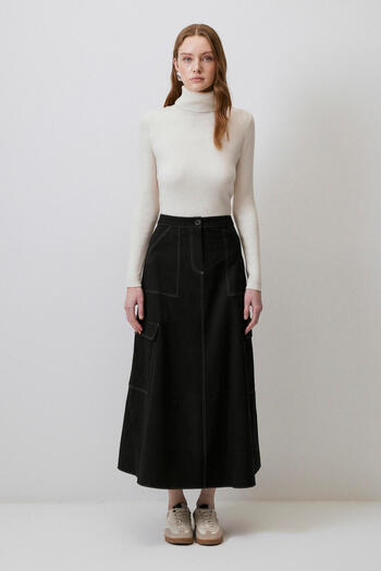 Touché Privé A-Line High Waist Skirt