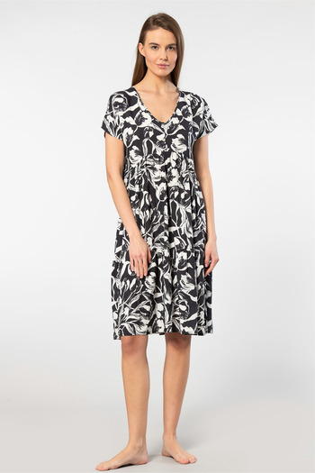 TÜREN Woven Flared Dress