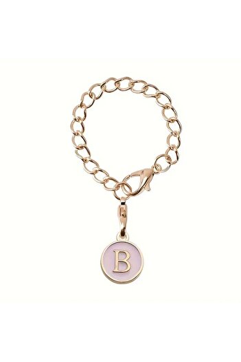 Stanley B Harfi Termos Uyumlu Pembe Charm Aksesuar Sallantılı Süs