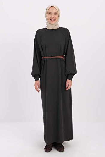 ALLDAY Smoky-belted thin knit dress