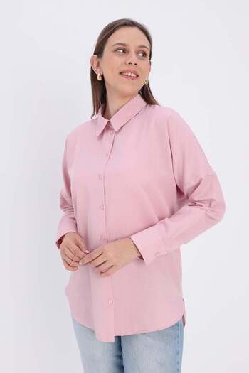 ALLDAY Pink-Oversize Basic Shirt