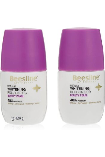 Beesline مزيل العرق رول أون بيوتي بيرل ومبيض البشرة من 1+1 مجانًا للجنسين 50 مل