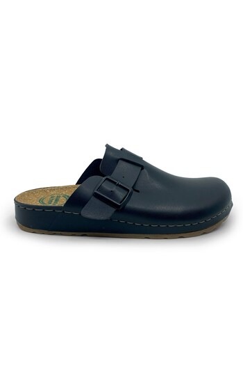 İncim Anatomical Orthopedic Nurse Doctor Cook Slippers Black Sabo Men's Slippers