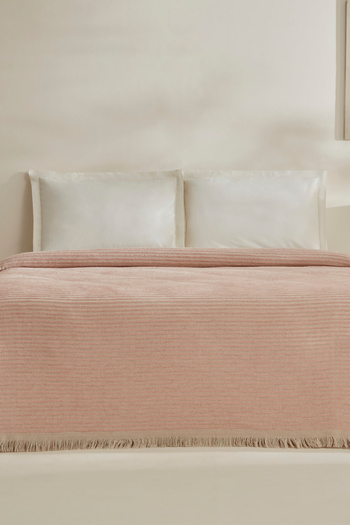 Karaca Home Sion Double Sonil Blanket - Powder