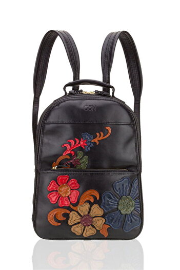 GÖN Handmade Black Women's Backpack Muşo