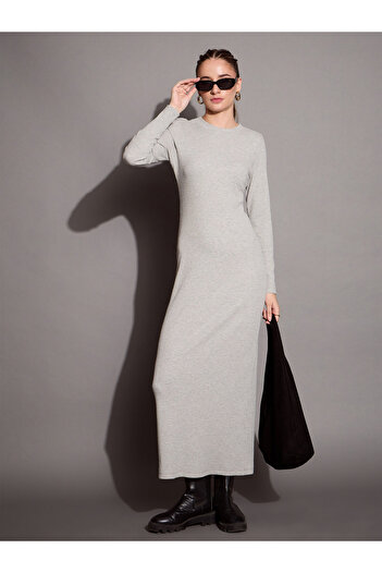 Sassafras By Styli Ribbed Bodycon Maxi Dress