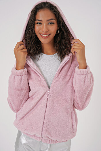 Bigdart 5091 Hooded Fur Lined Coat - Powder