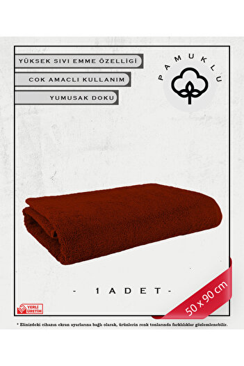 Koza Mix towel 100% Cotton Towel Face and Fitness Towel Set Red - Special for Sensitive Skin 1 Pcs