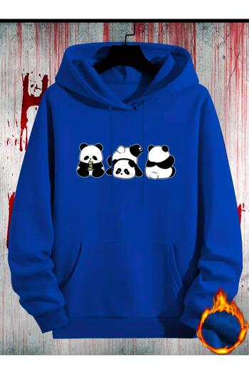 Medinenur Φούτερ με κουκούλα με στάμπα Panda