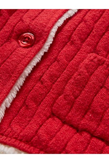 GAP Bebek Kırmızı Baby Cashsoft Sherpa-astarlı Hırka