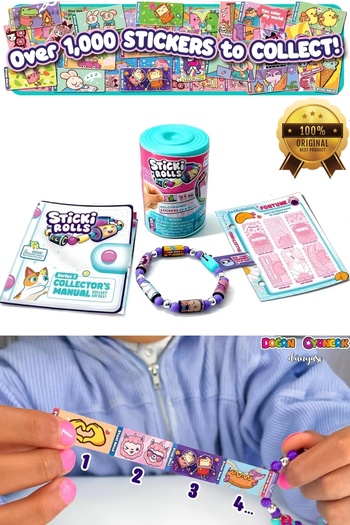 Doğan Oyuncak Dünyası Best DIY Sticker Jewelry Set - Sticki Rolls and Sticki Tape Capsule
