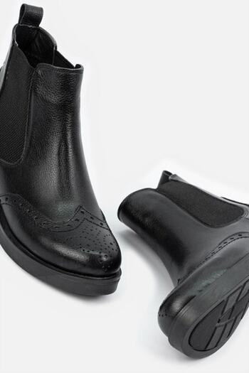 TUNAELLİ Kadın Siyah Bot & Bootie