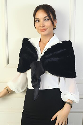 By Saygı Women's Front Tie Lined Fur Etol