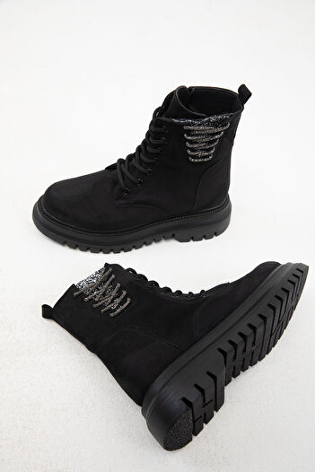 SOHO Black Suede Women's Boots & Bootie 20061