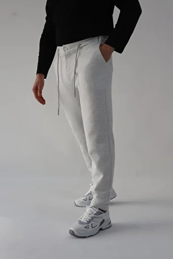 mw memowear Ανδρικό παντελόνι Italian Trim Karmelange - Ευέλικτο και υψηλής ποιότητας Lycra μέχρι τον αστράγαλο