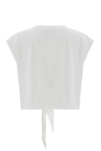 Exquise Binding Detailed Knitted T-Shirt